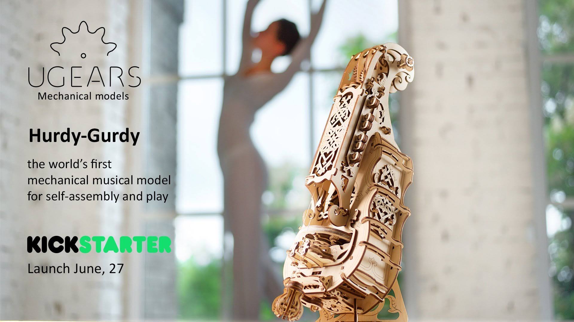 Ugears Hurdy Gurdy Mechanical 3D Puzzle R3902