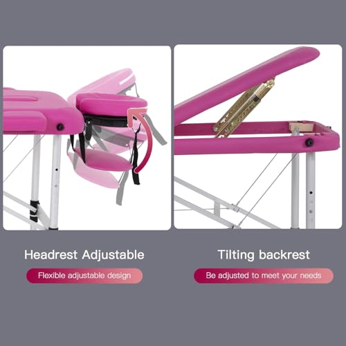 BestMassage Aluminium Portable Massage Table 28 inch Folding Spa Bed I82923