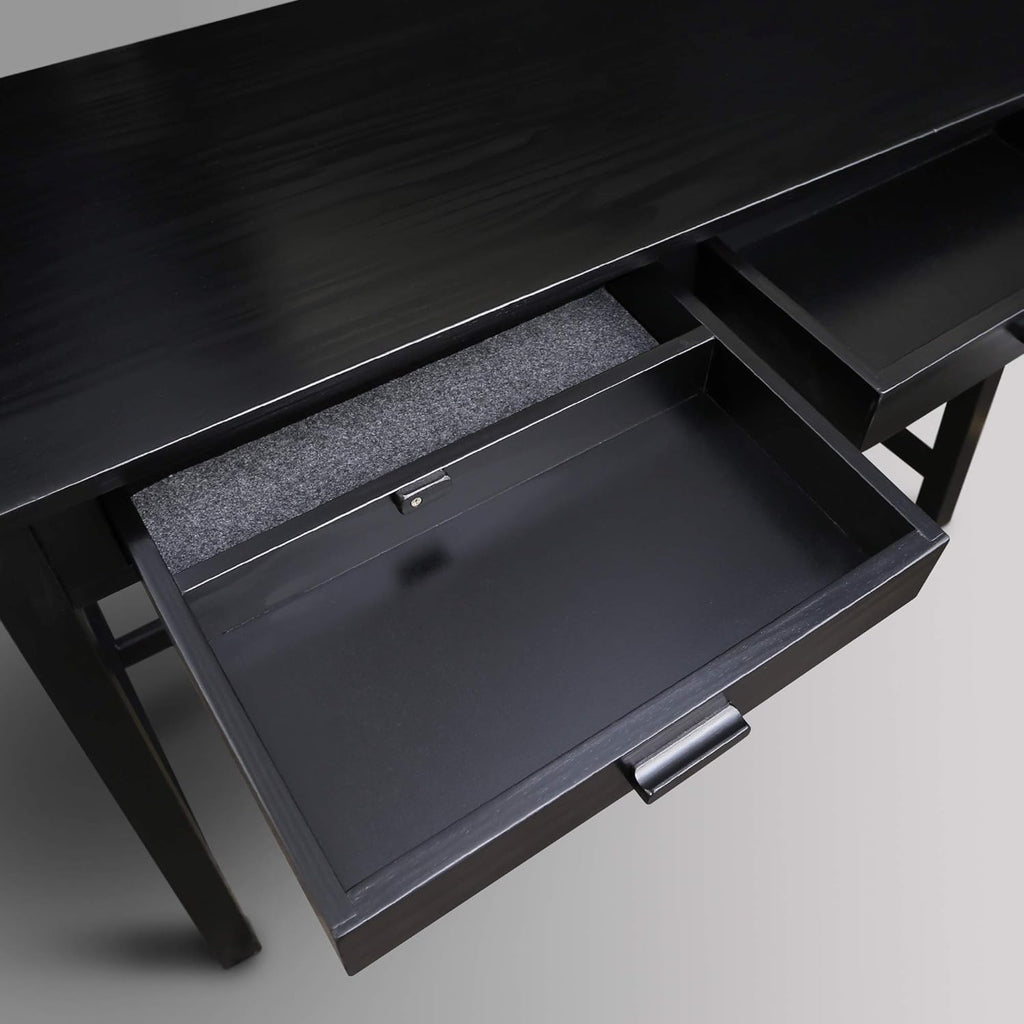 Casual Home Jefferson Work Desk Side Drawer, Black T1328
