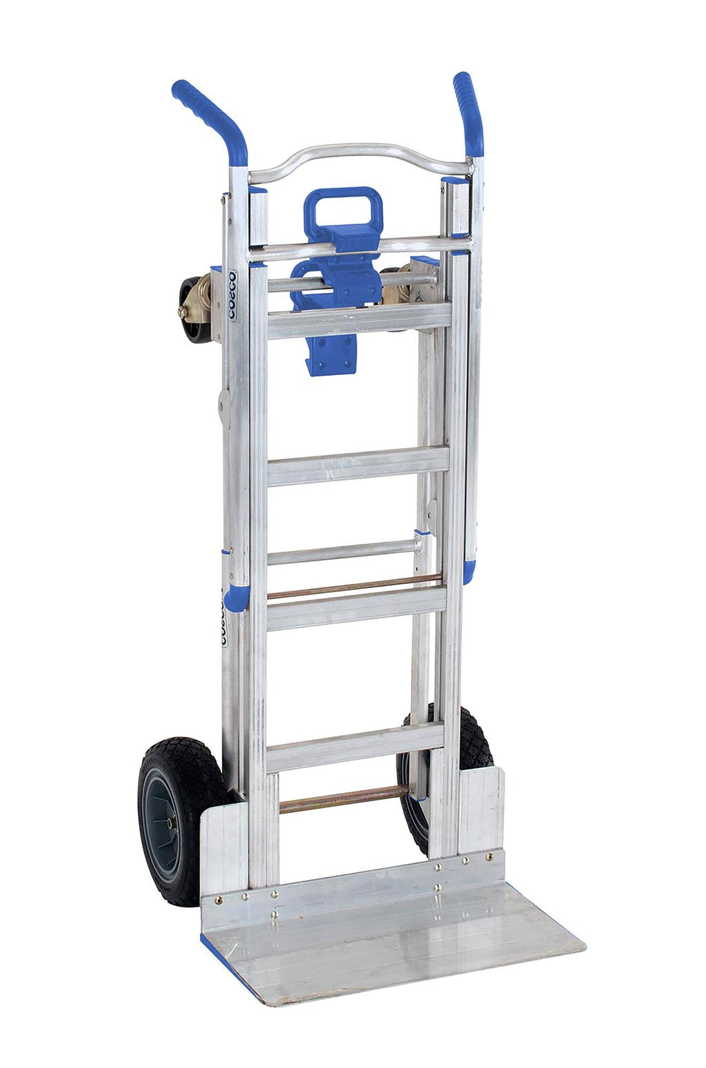 Cosco 3-in-1 Assist Series Aluminum Hand Truck with Flat Free - Indigo Blue A9708