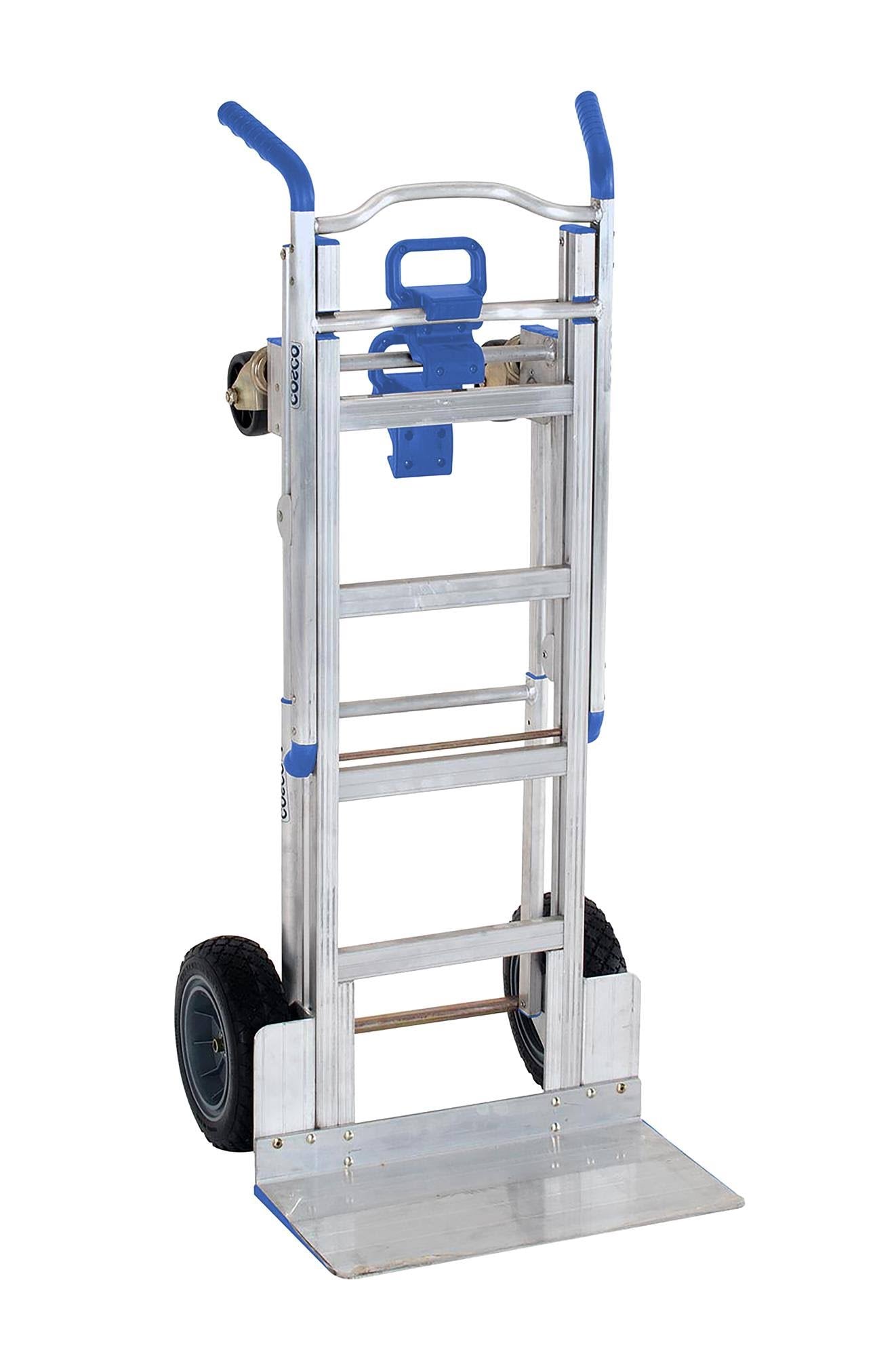Cosco 3-in-1 Assist Series Aluminum Hand Truck with Flat Free - Indigo Blue A9708
