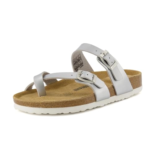 CUSHIONAIRE Women's Luna Cork Footbed Sandal I795