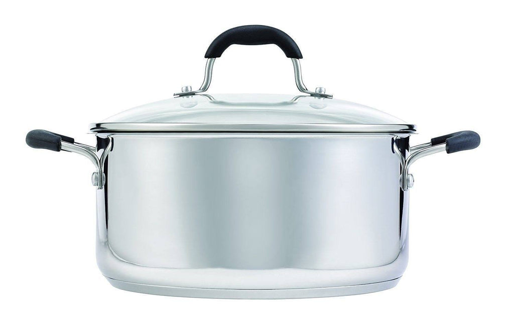 Oneida 10-Piece Stainless Steel Cookware Set with Glass Lids J59667