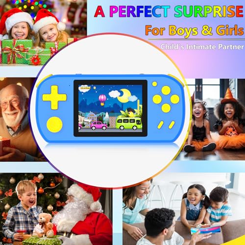 Handheld Games for Kids with 218 Built-in Games, 3.0" HD Screen, Blue G103188