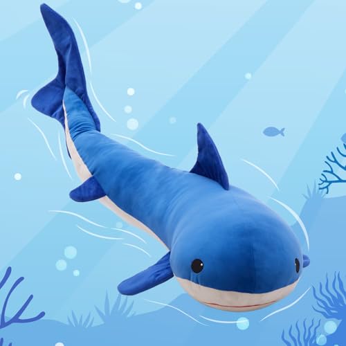Tezituor 51 inch Giant Whale Shark Stuffed Animal Plush Pillow M152089