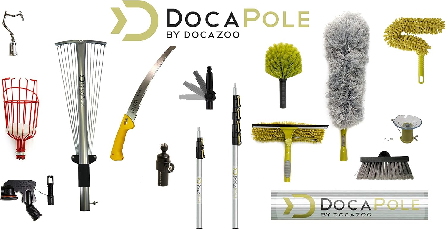 DocaPole 5-12 Foot Telescoping Extension Pole with GoSaw Attachment Pruning Pole Saw T517672
