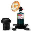 Portable Propane Heater for Camping Tent, Outdoor Small Space Patio Garage Heater, Self Ignition Radiant Cordless Heaters Foldable Gas Tank Holder for Hiking Ice Fishing Deer Blind Hunting