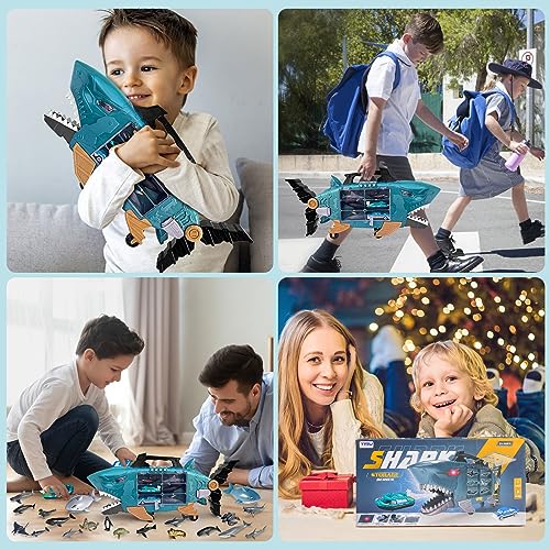 Shark Toys with LED, Music Ocean Animals Truck Set for Kids 3+ G5810