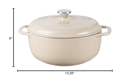 Lodge 6 Quart Enameled Cast Iron Dutch Oven with Lid, Indigo A835868