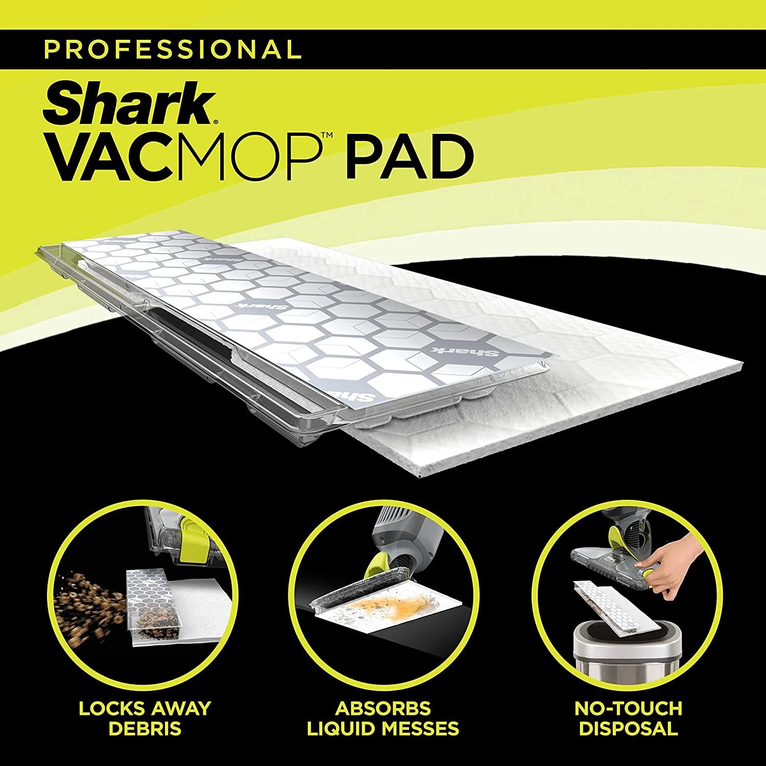 Shark VACMOP Pro VM252 Cordless Hard Floor Vacuum Mop, Charcoal Gray U171110