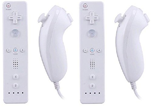 Nintendo Wii Console Bundle with 2 Remotes and 2 Nunchuks White X800998