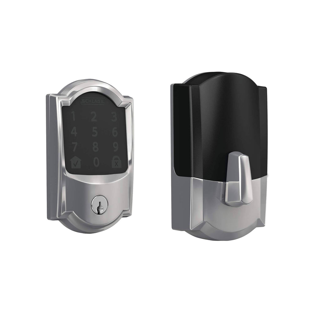 Schlage BE489WB Cam 625 Encode Deadbolt Smart Lock | WiFi Touchscreen Keypad, Bright Chrome