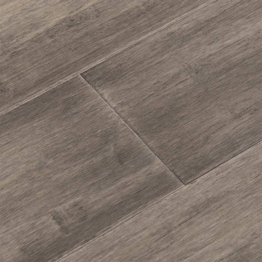 Cali Bamboo Fossilized Boardwalk Gray Bamboo 5-5/16-in Wide x 9/16-in Thick Distressed Engineered Hardwood Flooring (21.5-Sq ft)