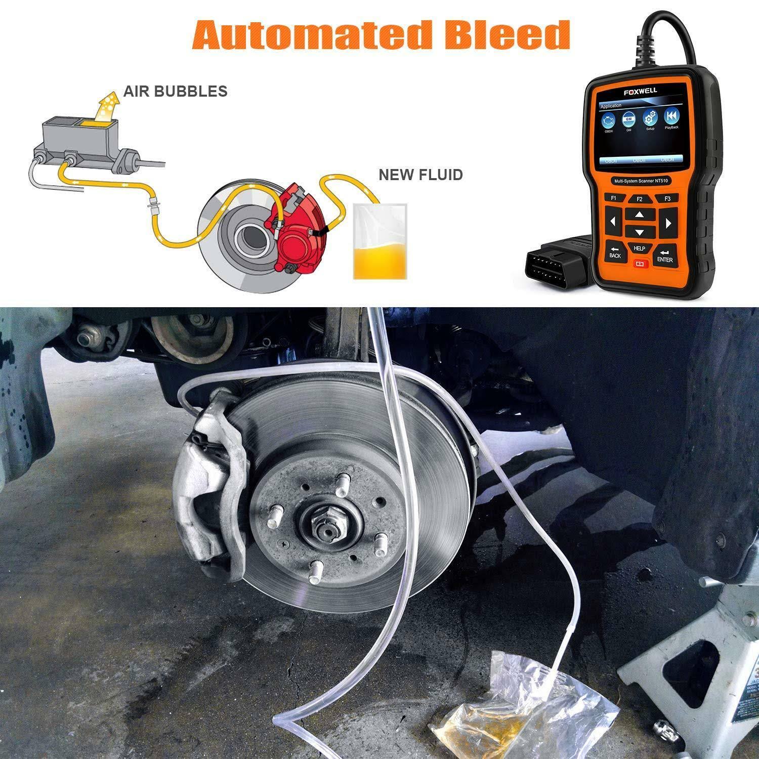 Foxwell NT510 Pro OBD2 Scan Tool with Oil Reset for GMC U7285