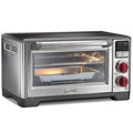 Gourmet Elite Countertop Oven with Red Knobs