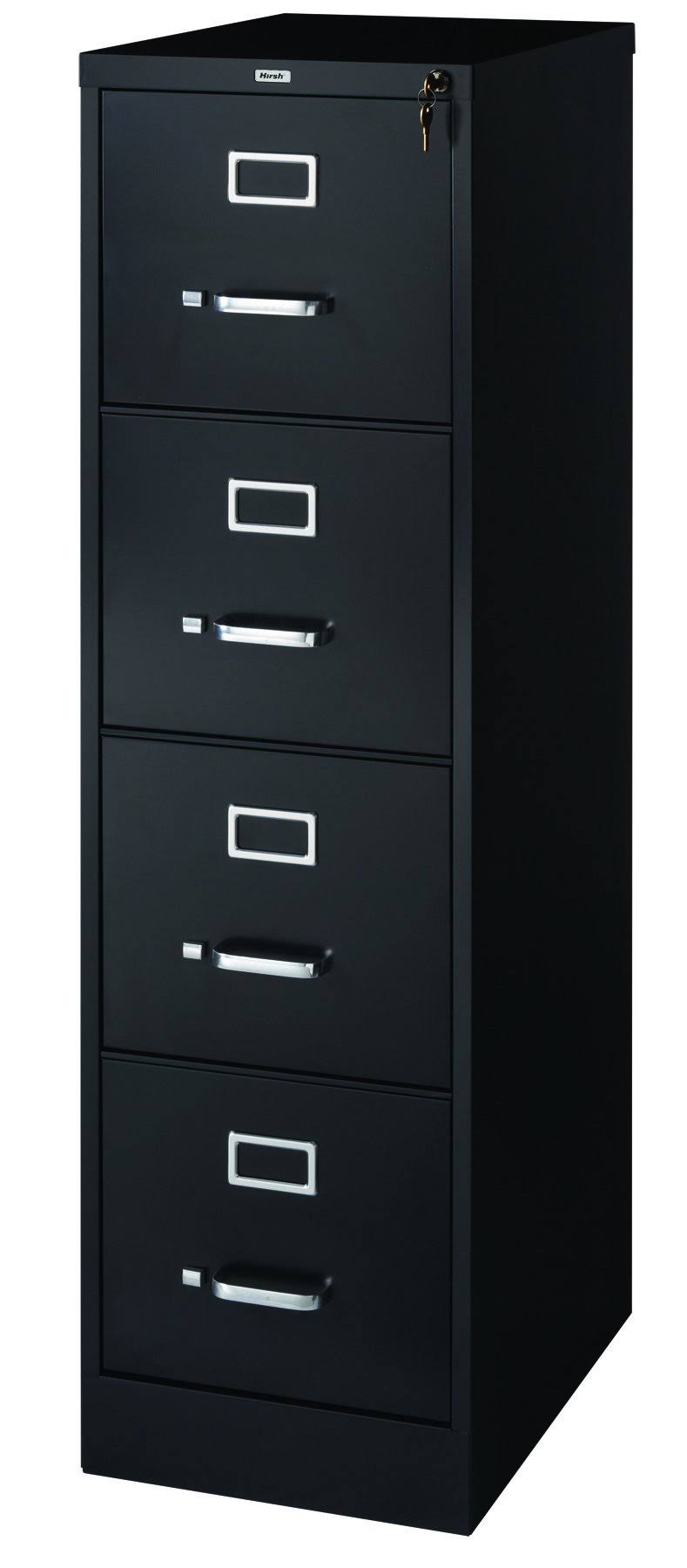 Staples 4-Drawer Vertical File Cabinet, Black