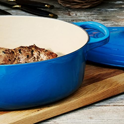 Le Creuset Signature 8-quart Oval Dutch Oven with Copper Knob, Marseille P361