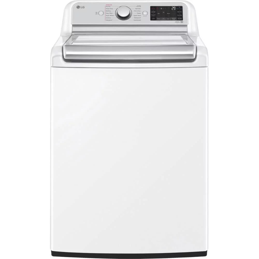 Lg Wt7900h 27" Wide 5.5 Cu Ft. Energy Star Rated Top Loading Washer - White