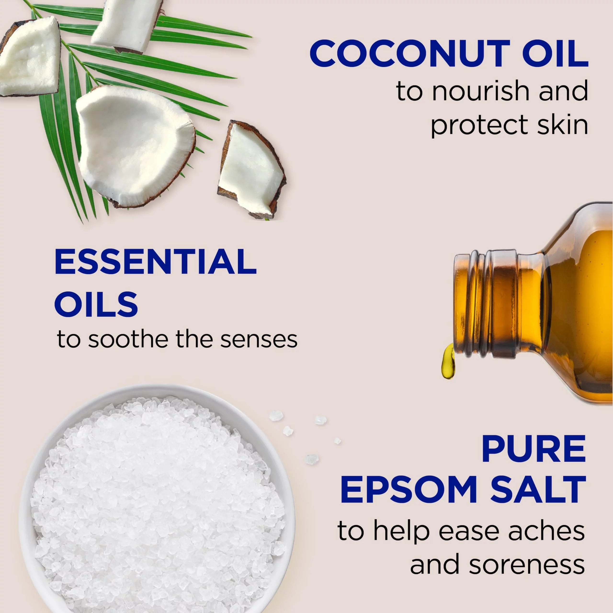 Dr Teal's Body Wash with Pure Epsom Salt & Coconut Oil, 24 Fl Oz (Pack of 4) L7051