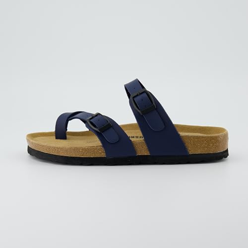 CUSHIONAIRE Women's Luna Cork Footbed Sandal I795