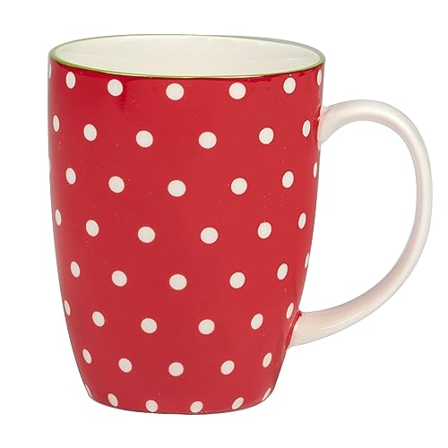Holiday Fun Porcelain Mugs – Set of 6 Assorted 14 oz Cups with Christmas Designs F216