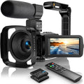Video Camera Camcorder 2.7K Ultra HD 36MP YouTube Vlogging Camera IR Night Vision 3.0 Inch IPS Touch Screen 16X Digital Zoom Video Recorder with Remote Control