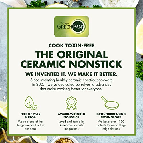 GreenPan Rio 16 Piece Cookware Set, Hard Anodized Ceramic Nonstick, Black C3064