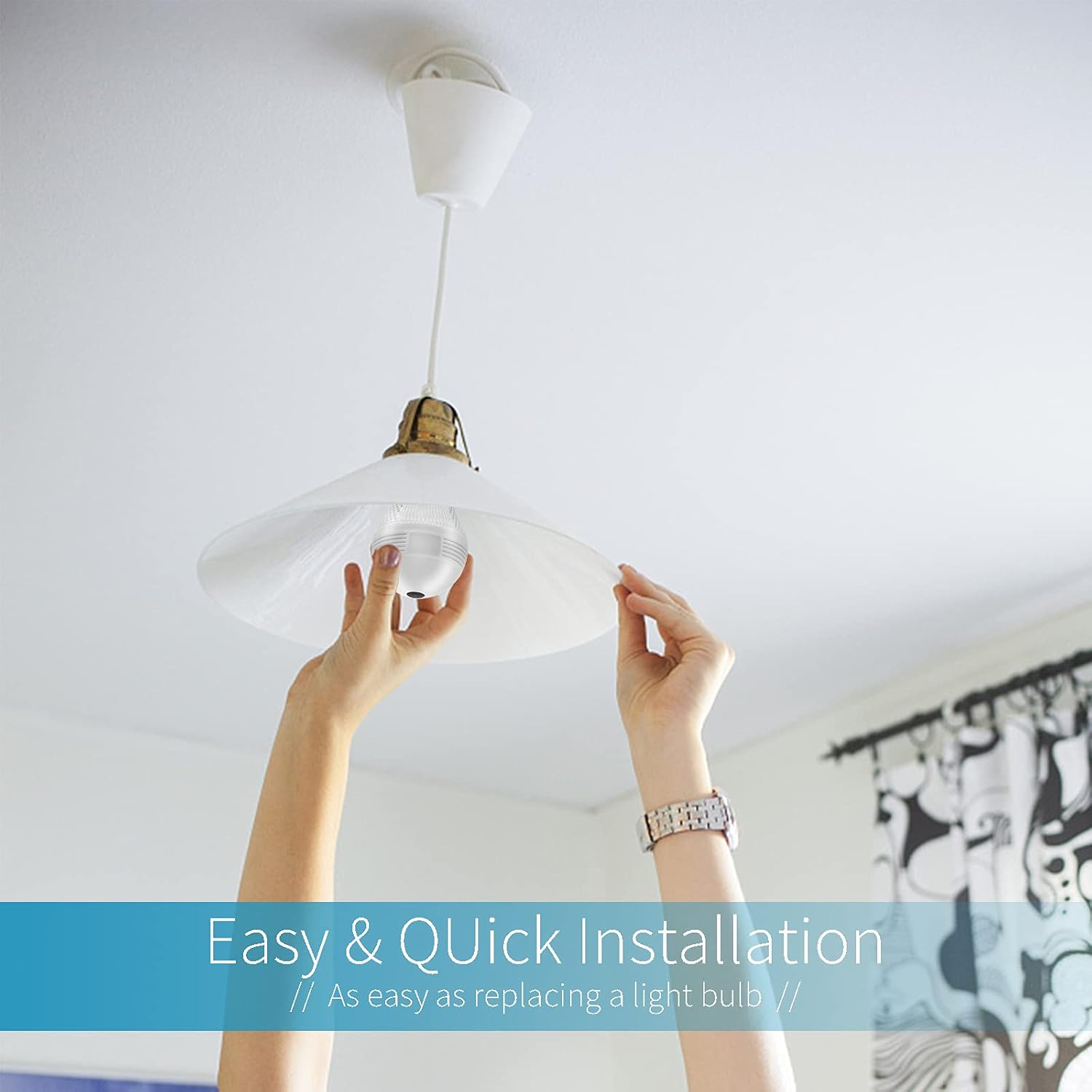 Wireless Home Security Camera 1080P WiFi IP Camera with Motion Detection and Night Vision Z151347