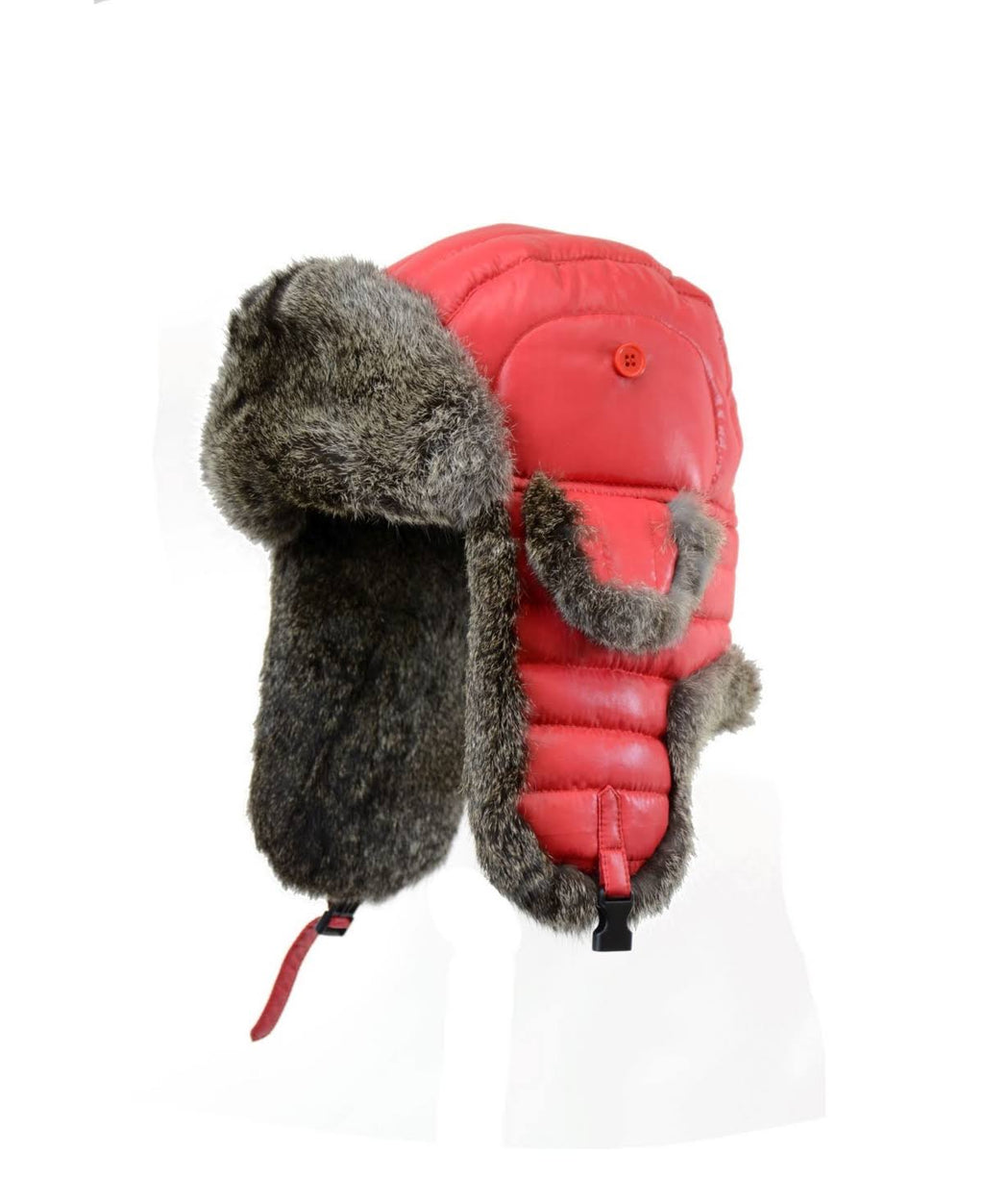 Crown Cap Nylon Shell Rabbit-Trimmed Aviator Hat - Yellow/Natural - S X188485