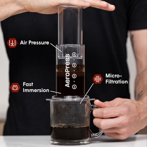 AeroPress Original XL Coffee Press – 3-in-1 Portable Coffee Maker for Camping & Travel Y52044