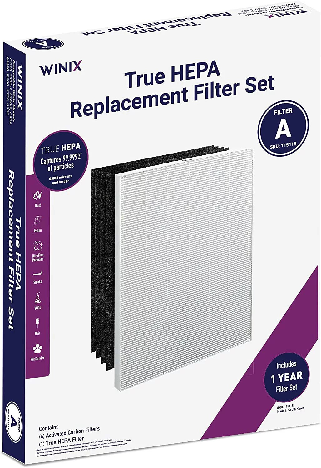 Winix 115115 Replacement Filter A I935