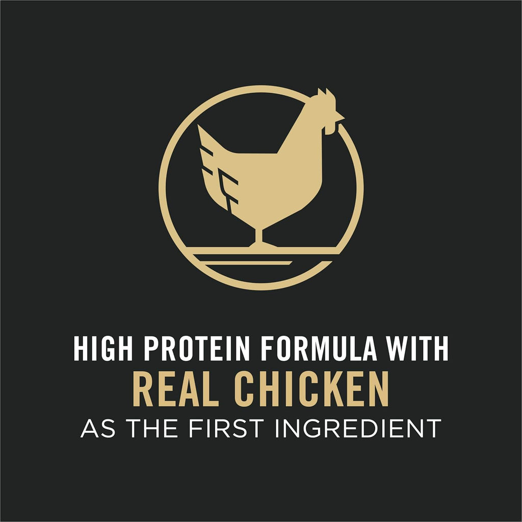 Purina Pro Plan Adult Dry Cat Food, Chicken & Rice, Probiotics, Pack of 2 T8155