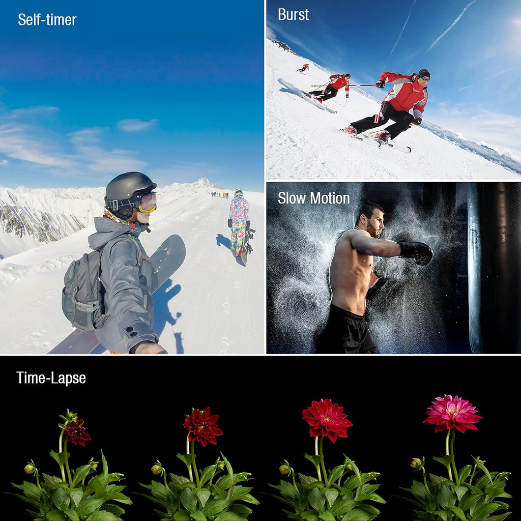 Action Camera 4K 20MP Waterproof with WiFi Remote Control I642