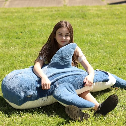 Tezituor 51 inch Giant Whale Shark Stuffed Animal Plush Pillow M152089