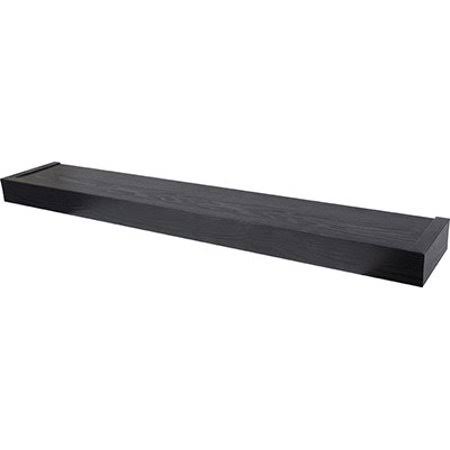 Hillman 515614 Modern Flat Floating Shelf Holds 25 Pounds 36 inch Black