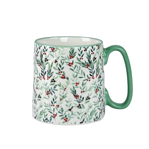 10 Strawberry Street Bella Holly Mug, Set of 4 X5937