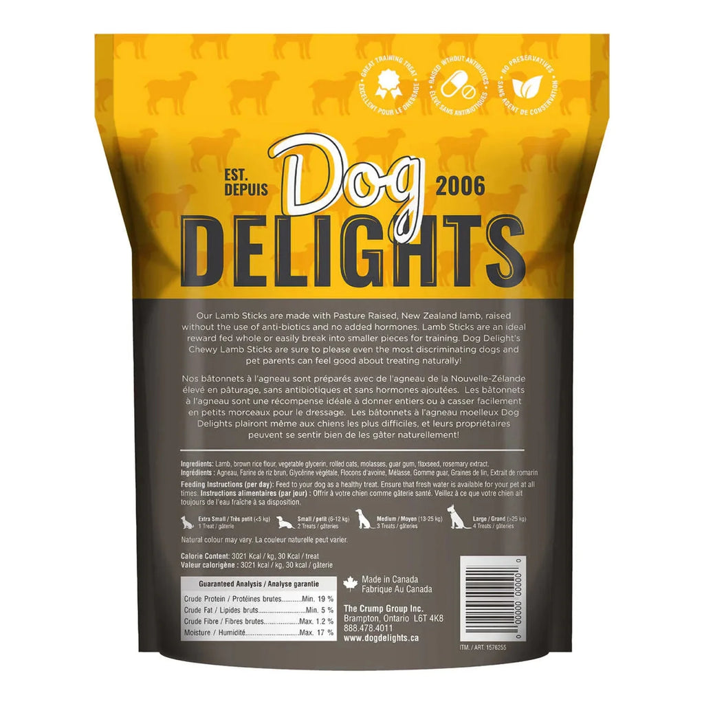 Dog Delights Chewy Lamb Sticks 35oz 2-pack D27247
