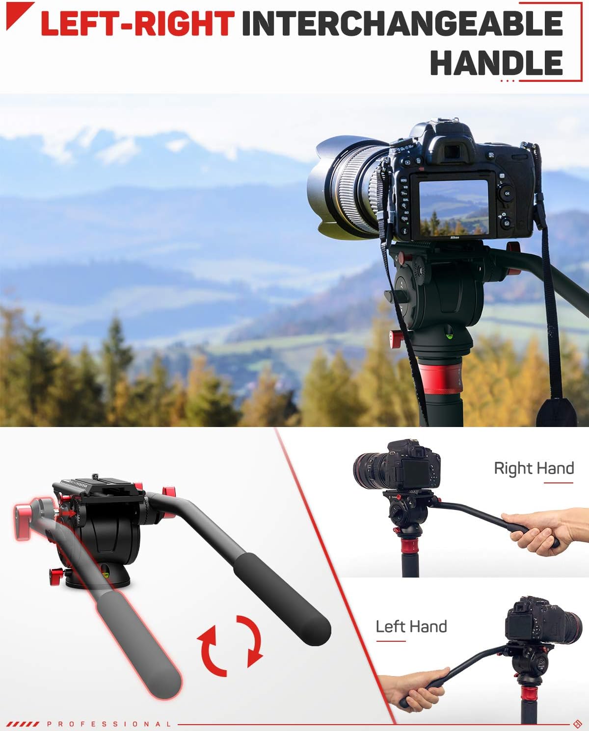 IFOOTAGE Fluid Drag Video Tripod Head for DSLR Cameras M92532