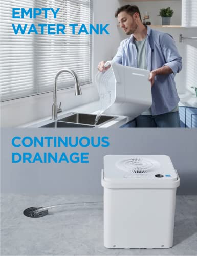 Midea Cube Dehumidifier with Drain Hose, Smart Control L67020