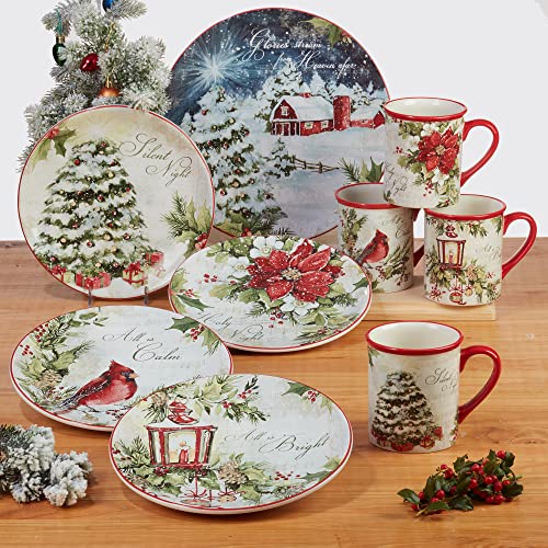 Silent Night 16 oz. Mugs, Set of 4 by Certified International C581