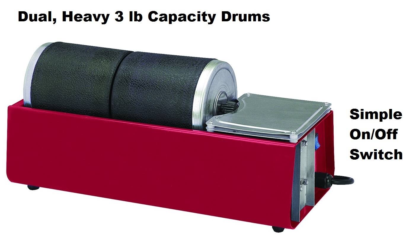 Chicago Electric Dual Drum Rotary Rock Tumbler Y9546