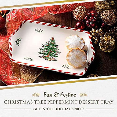 Spode Christmas Tree Peppermint 14oz Mug & Spoon Set (4-Piece) L371800