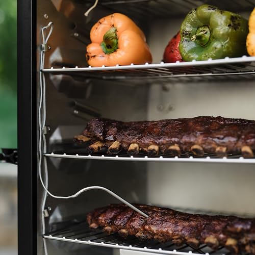 Masterbuilt 30-inch Digital Electric Vertical BBQ Smoker with Side Wood Chip Loader, Black A570