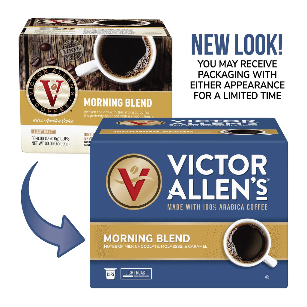 Victor Allen's Coffee Morning Blend Light Roast Single Serve Coffee Pods for Keurig K-Cup Z488647