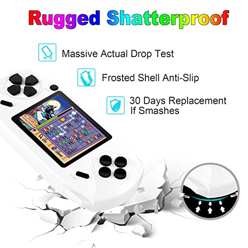16 Bit Handheld Retro Video Game Player with 3.0'' Screen, Yellow K879