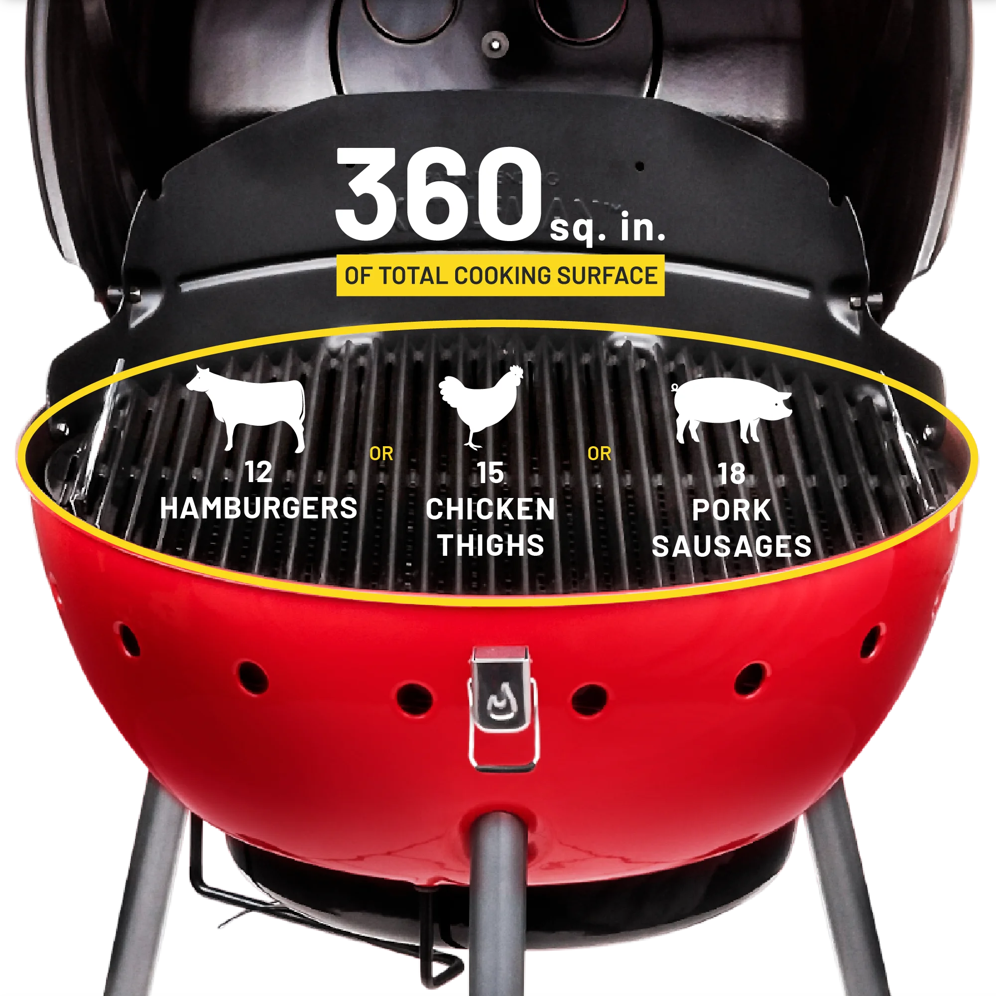 Char-Broil Kettleman® TRU-Infrared™ Charcoal Grill H590983