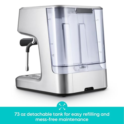 CASABREWS Ultra Espresso Machine with LCD Display and Milk Frother F67569
