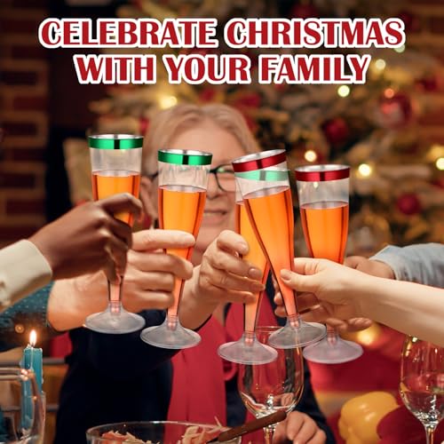 36 Pcs Plastic Champagne Flutes 4.5 oz Clear Toasting Glasses for Party V61372
