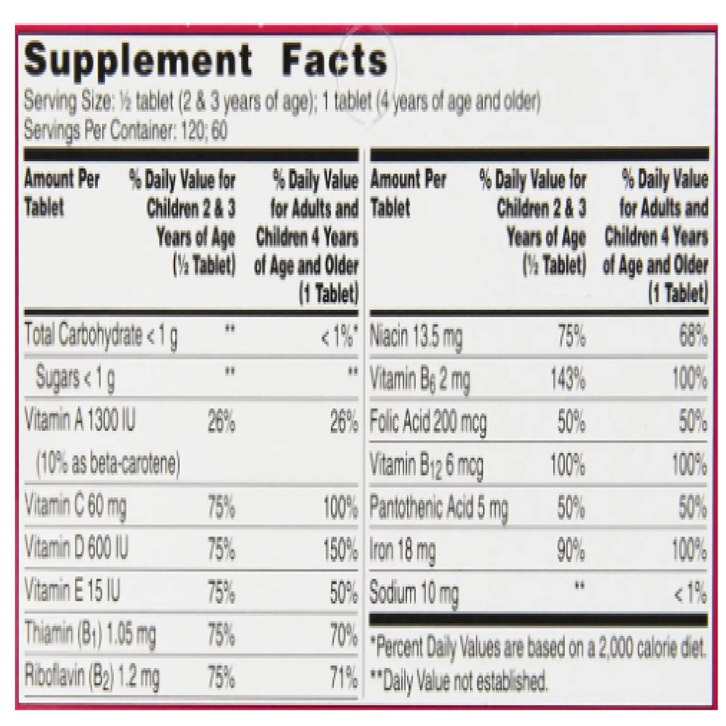 Flintstones Children's Multivitamin with Iron Chewables, 60 ct, 3 pack G33837