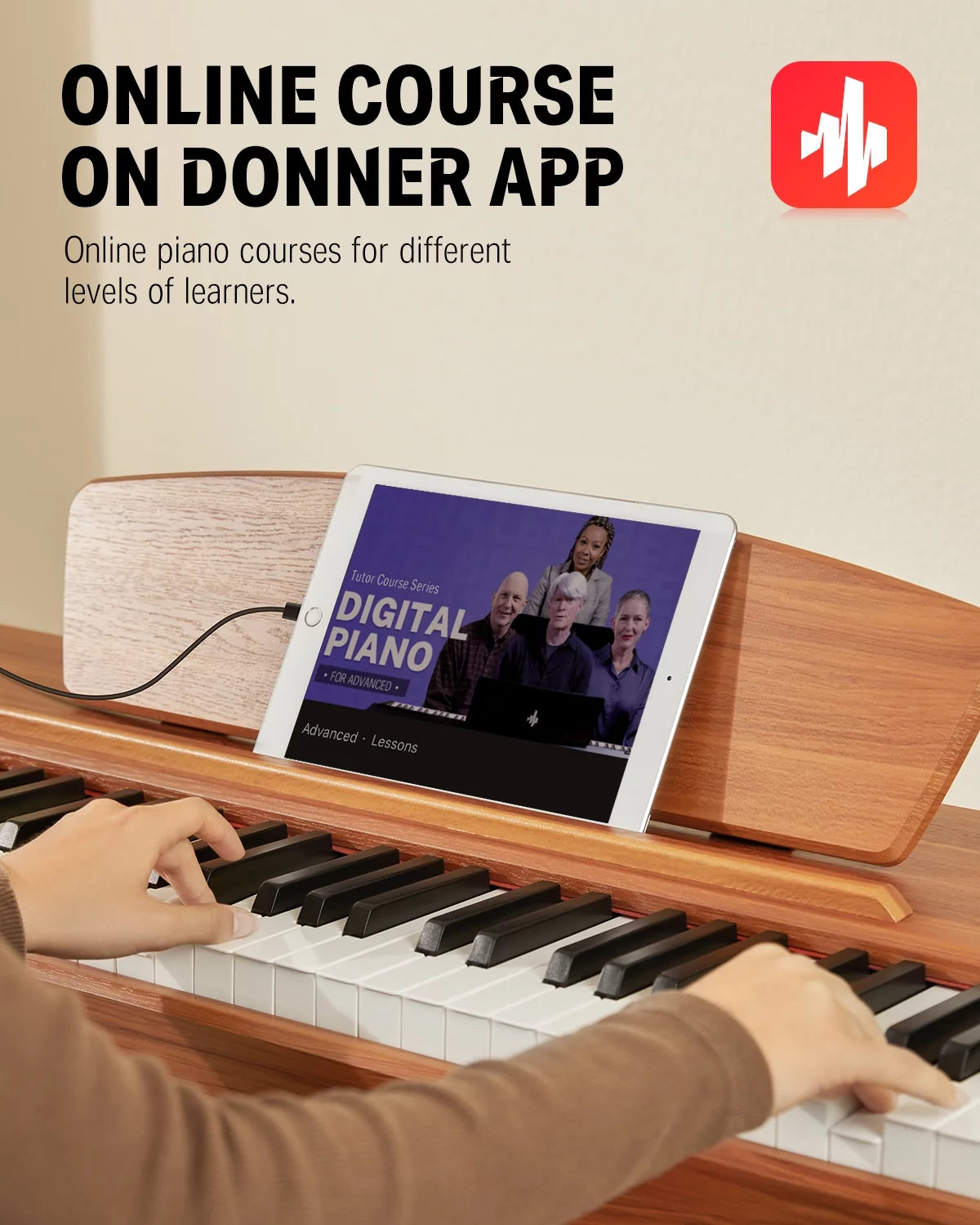 Donner DDP-80 Classic Digital Piano 88 Key Weighted Keyboard M98693
